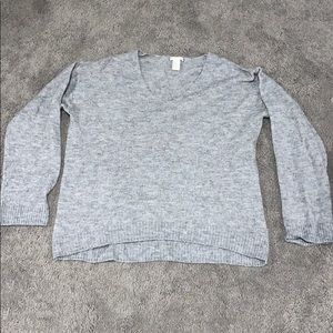 H&M oversized V-neck sweater.